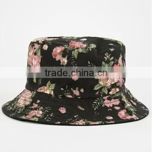 Wholesale Cheap Cool Women Bucket Hats/Floral Bucket Hat thumbnail-5