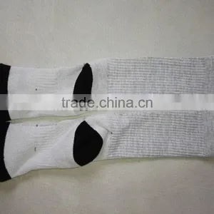White 100 Polyester Sublimation Blank Wholesale Custom Print Socks thumbnail-2