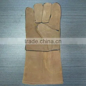 Manufacturer Cow Split Welding Worker Leather Gloves thumbnail-1