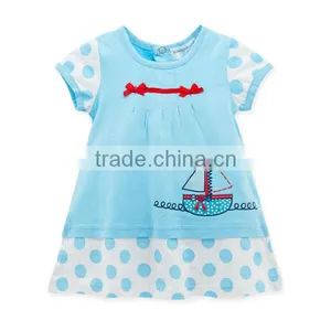 2017 Wholesale Baby Girl t Shirt Organic Cotton Baby t Shirt Blank thumbnail-1