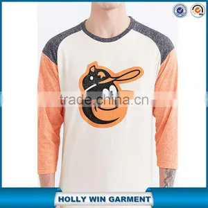 2016 New Design Custom Raglan T-shirt With Orioles Printed Front thumbnail-1