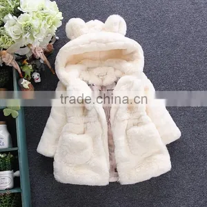Zm50378a New Style Autumn and Winter Children Thicken Coat Imitation Fur Kids Clothes thumbnail-2