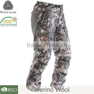 Man Camouflage Pants 100%Merino Wool, Camouflage Cargo Pants for Men thumbnail-3