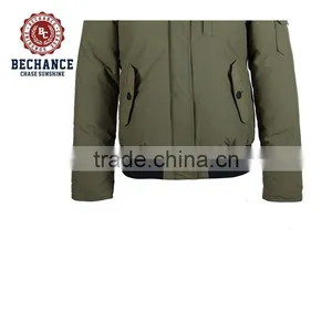 Mens Winter Jacket With Polyester Cotton Padding Stand Collar Padded Jacket thumbnail-6