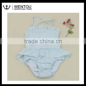 Fashionable Monogrammed Gingham Bathing Suit thumbnail-5
