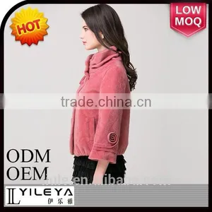 Latest Chinese Style Women Wool Coat, High Quality Double Sid Customized Ladies Coat thumbnail-1