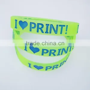 Letters Design Logo Print Advertising Fashion Silicone Snap Bands thumbnail-2