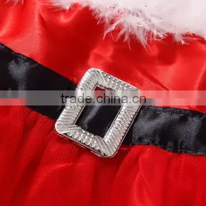 Fashion Strap Fluffy Kids Baby Girls Red Christmas Wedding Dress thumbnail-6
