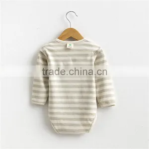 Wholesale Organic Cotton Baby One Piece Rompers Newborn Baby Bodysuit Baby Girl Bodysuit thumbnail-4