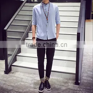 7 Minutes of Sleeve Shirt Linen Men With Short Sleeves thumbnail-5