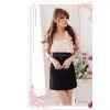JJ Fashion Single Shoulder Flower Chest Splicing Dress thumbnail-1