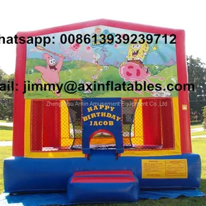 Customized Removable Theme Outdoor Toddler Commercial Grade Inflatable Moonwalk For Sale thumbnail-1