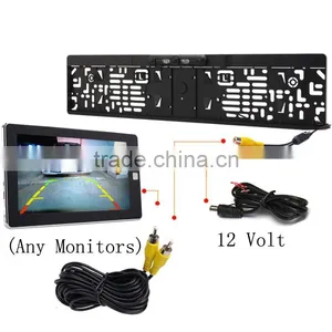European License Plate Car Reversing Camera With Waterproof and Night Vision CAM-120M thumbnail-1