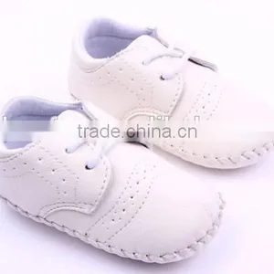 Solid Color Prewalker Girls Boy Leather Shoes thumbnail-6