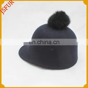 Top Quality Genuine Fox Fur Pom Pom Cap and Hat thumbnail-3