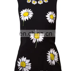 OEM Service Supply Type Printed Flower Ladies Short Sleeve Woolen Blouse thumbnail-2