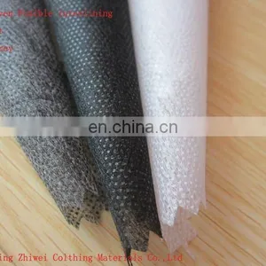 100% Polyester Material and 90/100/150CM Width Fusible Interlining Light Interlining thumbnail-5