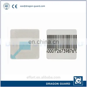 RF 8.2mhz Security Soft Tags 4x4 Clothing Tag EAS RF LABEL With High Quality thumbnail-3