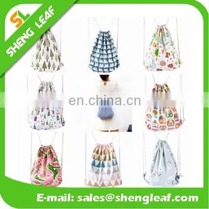 Full Color Printed Beautiful Cotton Drawstring Bag thumbnail-2