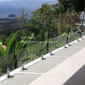 Australia 316 Stainless Steel Spigot / Glass Balustrade Spigot / Spigots Glass Clamps thumbnail-3