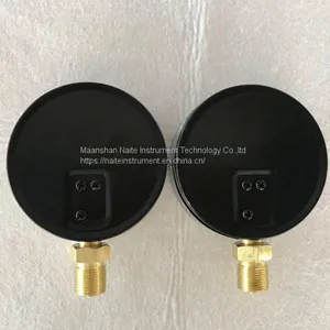 Black Steel Case and Bezel Dry Lower Thread Pressure Gauge thumbnail-4