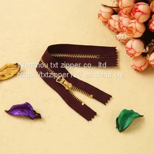 #3 #4 #5 #8 #10 Metal Brass Zipper Close End thumbnail-5