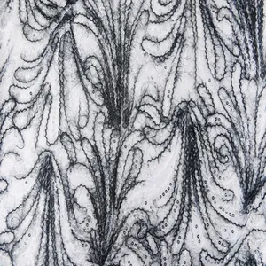 Dubai With Sequins Stripe Pattern Sequin Fabric thumbnail-4