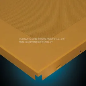 Aluminum Gusset Integrated Ceiling Peach Wood Grain Exhibition Center thumbnail-4