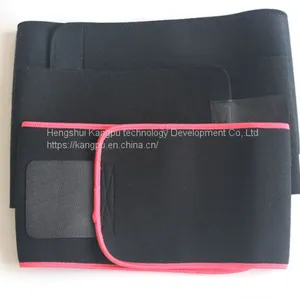 2019 Hot Sale Custom Elastic Sweat Waist Trimmer Slimming Belt Tummy Trimmer Exercise Waist Band thumbnail-4