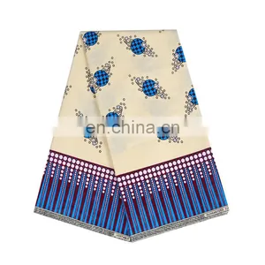 Wholesale 2019 in Stock 100% Cotton Wax Prints African Wax Fabric thumbnail-1