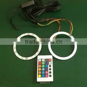 Universal 5050SMD RGB Ring Angel Eyes 80mm 90mm 100mm 110mm 120mm 130mm 140mm thumbnail-2