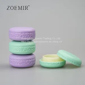 Cute Macaron Boxes Lip Balm Colorful Macaron Shape Lipstick Tube Packaging thumbnail-4