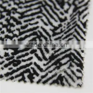Zebra Stripe Flock Design Print Fabric Textile Fabric thumbnail-1
