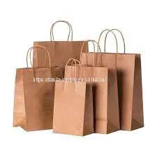 Brown Paper Bags Wholesale Eco Friendly Paper Packaging Bag China Wholesale thumbnail-1