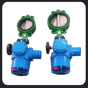 Wafer Type Electric Butterfly Valve DN15 Electronic Electric Actuator thumbnail-4