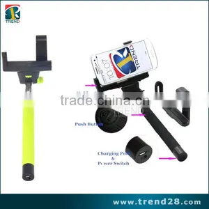 Wholesale Colorful Wireless Monopod Bluetooth Selfie Stick thumbnail-2