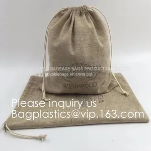 Brulap Candy Bags With String Birthday Wedding Party Gift Bags Jewlery Pouches DIY Craft Party Favor Jute Gift Bag Sack thumbnail-3