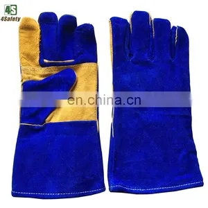 4SAFETY Long Cow Split Leather Work Welding Gloves Men For Europe Germany thumbnail-3