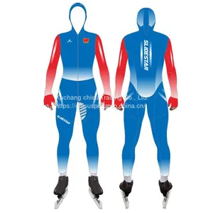 Custom no MOQ Speed Skating Skin Suit Short Track Cut Proof Suit Comfortable Short Track Speed Racing Waterproof Skating Suit thumbnail-1