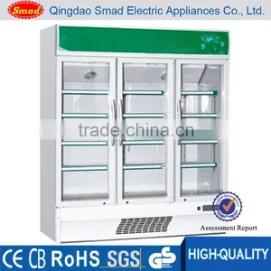 Supermarket Refrigerator/vegetable Refrigerating Showcase/upright Display Fridge for Supermarket thumbnail-1