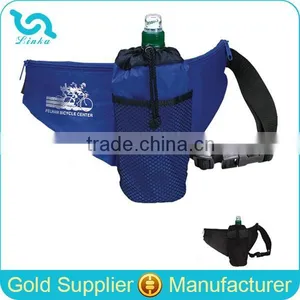 Custom Fanny Pack Lightweight 210D Polyester Waist Fanny Packs With Water Bottle Holder thumbnail-1