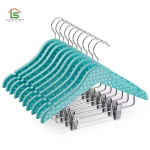 Factory Wholesale Household Items Wooden Pants Low MOQ Custom Logo Sample Free Shirt Clothing Custom Wooden Hangers With Clips for Clothes thumbnail-1