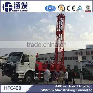 400 Meters Depth HFC400 Truck Mounted Water Drilling Rig, Deep Rotary Drilling Rig thumbnail-1