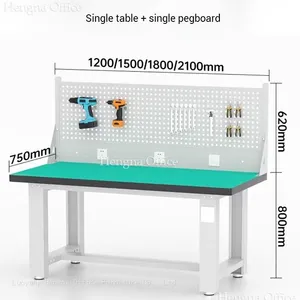 ESD Workbench for Electronics Assembly - Adjustable Height, Pegboard & Lockable Cabinet, Heavy Duty Steel Engineering Table thumbnail-2