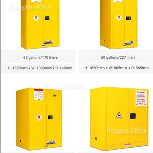 Heavy Duty 90 Gallon Chemical Storage Cabinet With Leak-proof Sump and Adjustable Shelves for Large-scale Factories and Warehouses thumbnail-4