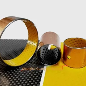 Sf-2 Carbon Steel Copper-plated Rolled Bushing, Pom Metal-plastic Composite Bushing, Rolled Open Self-lubricating Iron-copper Bushing thumbnail-3