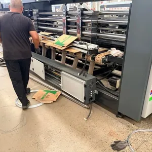 Large Output Horizontal Folder Gluer Stitcher for Industrial Mass Production thumbnail-5