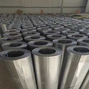 Copper Perforated Coil Mesh, 1.5mm Hole, 0.6mm Thick, 1m Wide, 40m Coil, 55% Open Area thumbnail-2
