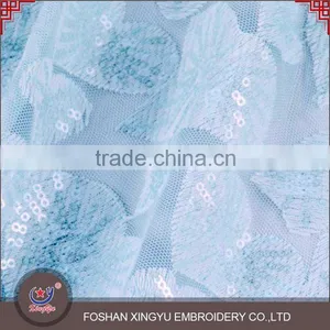 Latest Fashion Top Quality 100%polyester Different Types of Sequin Embroidery Fabric Dresses for Women thumbnail-6