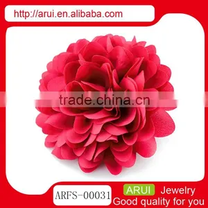 Women's Artificial Sexy Hot Red Rose Brooch and Hair Pins Wholesale thumbnail-1